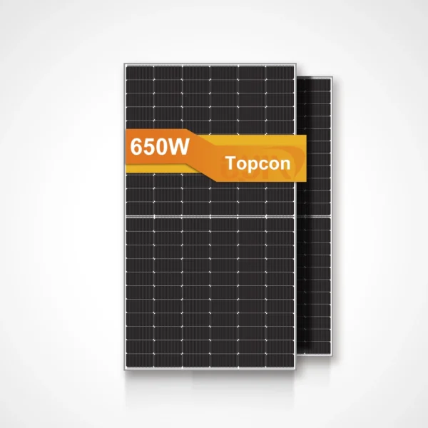 650W TOPCon N-Type Bifacial Solar Panel for Utility-Scale & Commercial ...