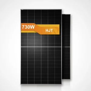 730W HJT Bifacial Double Glass Solar Panel for Utility-Scale Projects